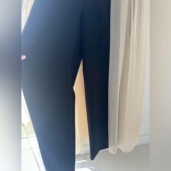 BCBGMAXAZRIA Overlay Walk-Through Jumpsuit XS